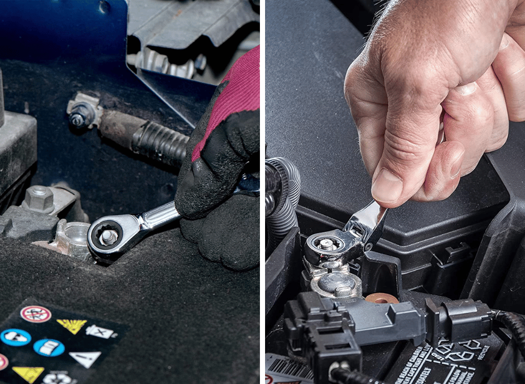 Use A Stubby Ratcheting Wrench Set For Tight Spots