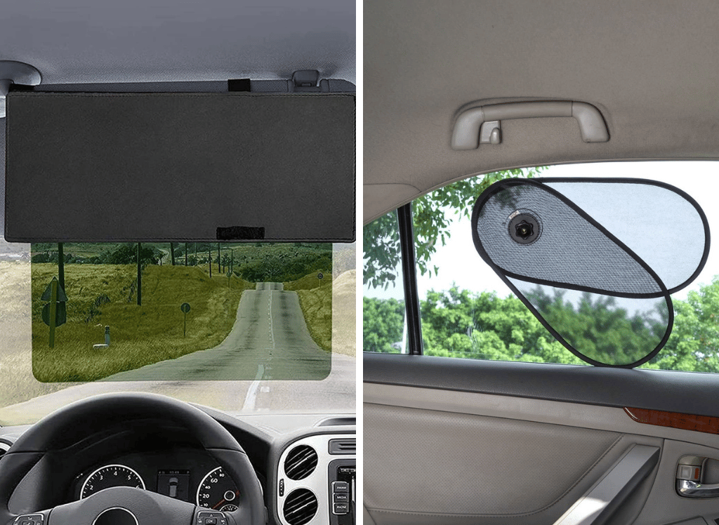 Use a Sun Blocker for Your Car Windows and Sun Visor