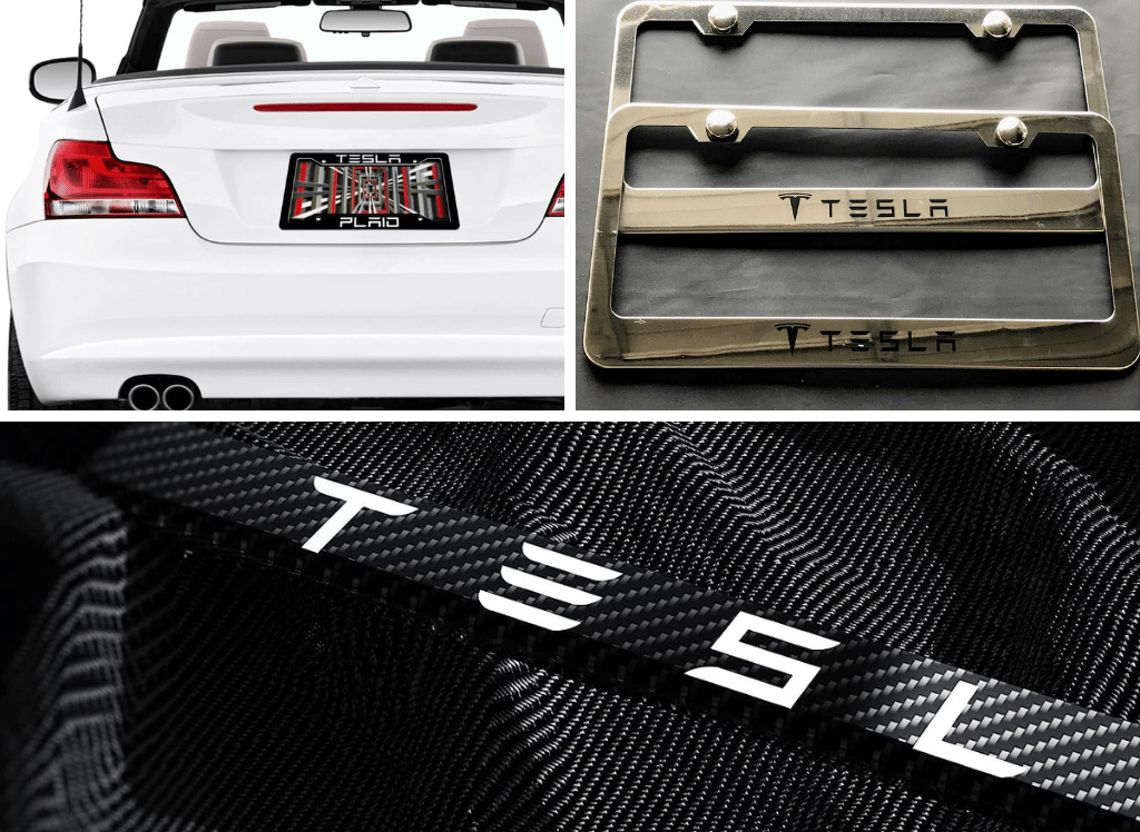 Style Up Your Tesla With A Tesla License Plate Frame