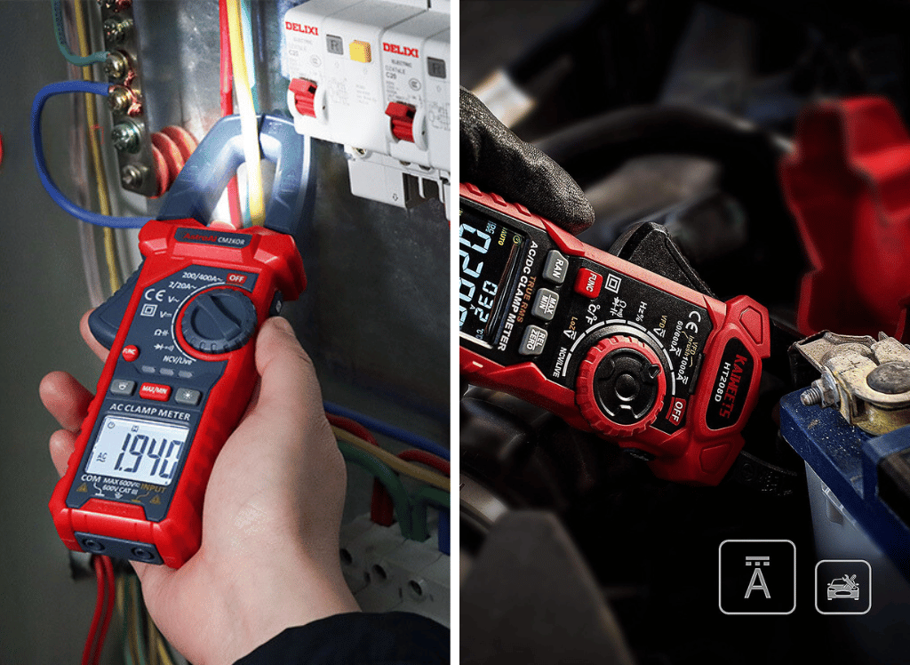 Measuring Current with a Clamp Meter